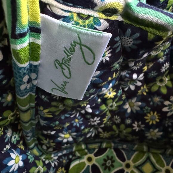 Vera Bradley Retired Daisy Daisy Pattern Green Blue Crossbody Messenger Bag - Picture 9 of 13